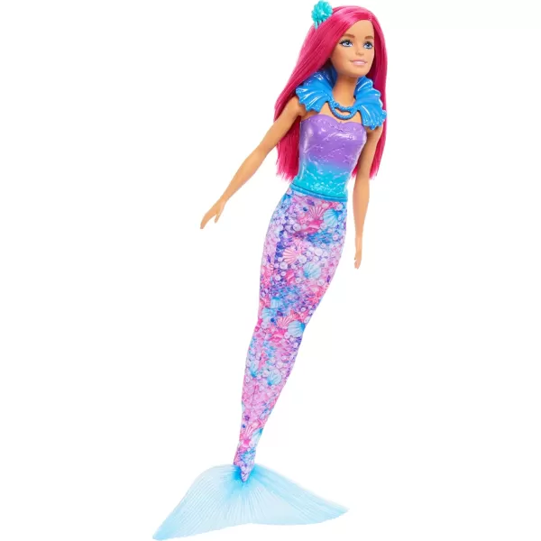 imageBarbie Advent Calendar with Doll ampamp 24 Surprise Accessories Including Unicorn ampamp 3 Pets Transform PinkHaired Fashion Doll into Mermaid Fairy ampamp More