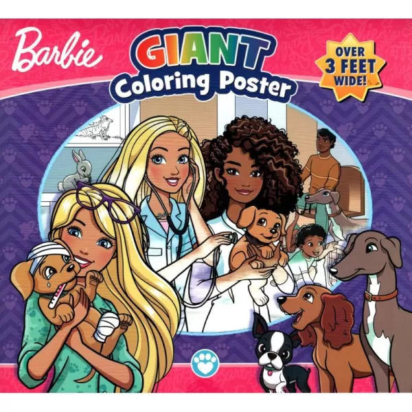 imageBarbie  Giant Coloring Poster  over 3 Feet Wide