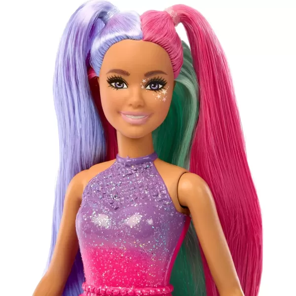 imageBarbie A Touch of Magic Fashion Doll The Glyph with Fantasy Outfit ampamp Colorful Hair with Comb ampamp Pet AccessoriesGlyph