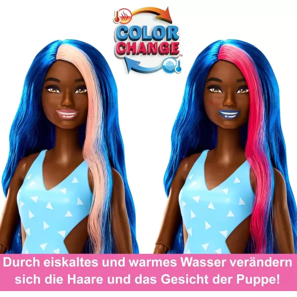 imageBarbie Pop Reveal Doll ampamp Accessories Fruit Punch Scent with Blue Hair 8 Surprises Include Slime Color Change ampamp PuppyFruit Punch