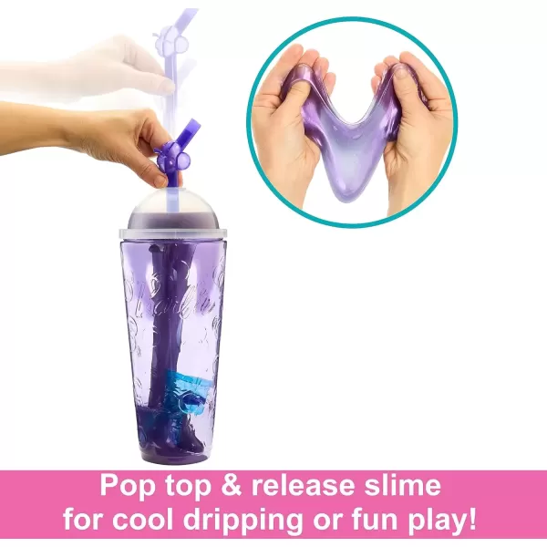 imageBarbie Pop Reveal Doll ampamp Accessories Fruit Punch Scent with Blue Hair 8 Surprises Include Slime Color Change ampamp PuppyGrape