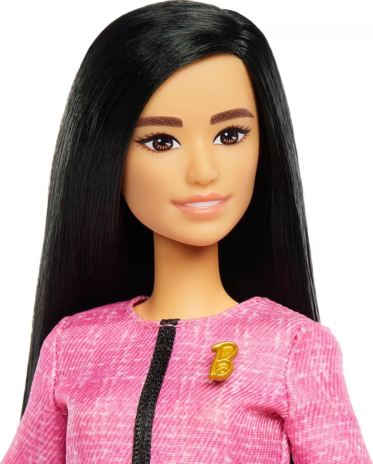 imageBarbie Careers Doll ampamp Accessories Future Leader with Black Hair Wearing Outfit with 2 Golden Bracelets ampamp B Pin Includes Sticker for Kids