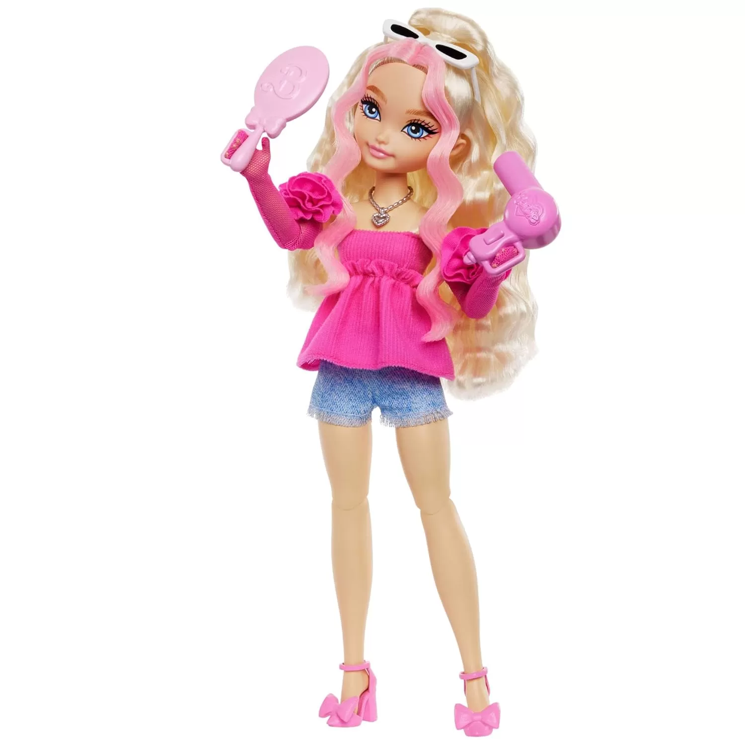 imageBarbie Dream Besties Doll ampamp Accessories Playset Brooklyn Posable Fashion Doll with Long Black Hair 9 MusicThemed PiecesMalibu