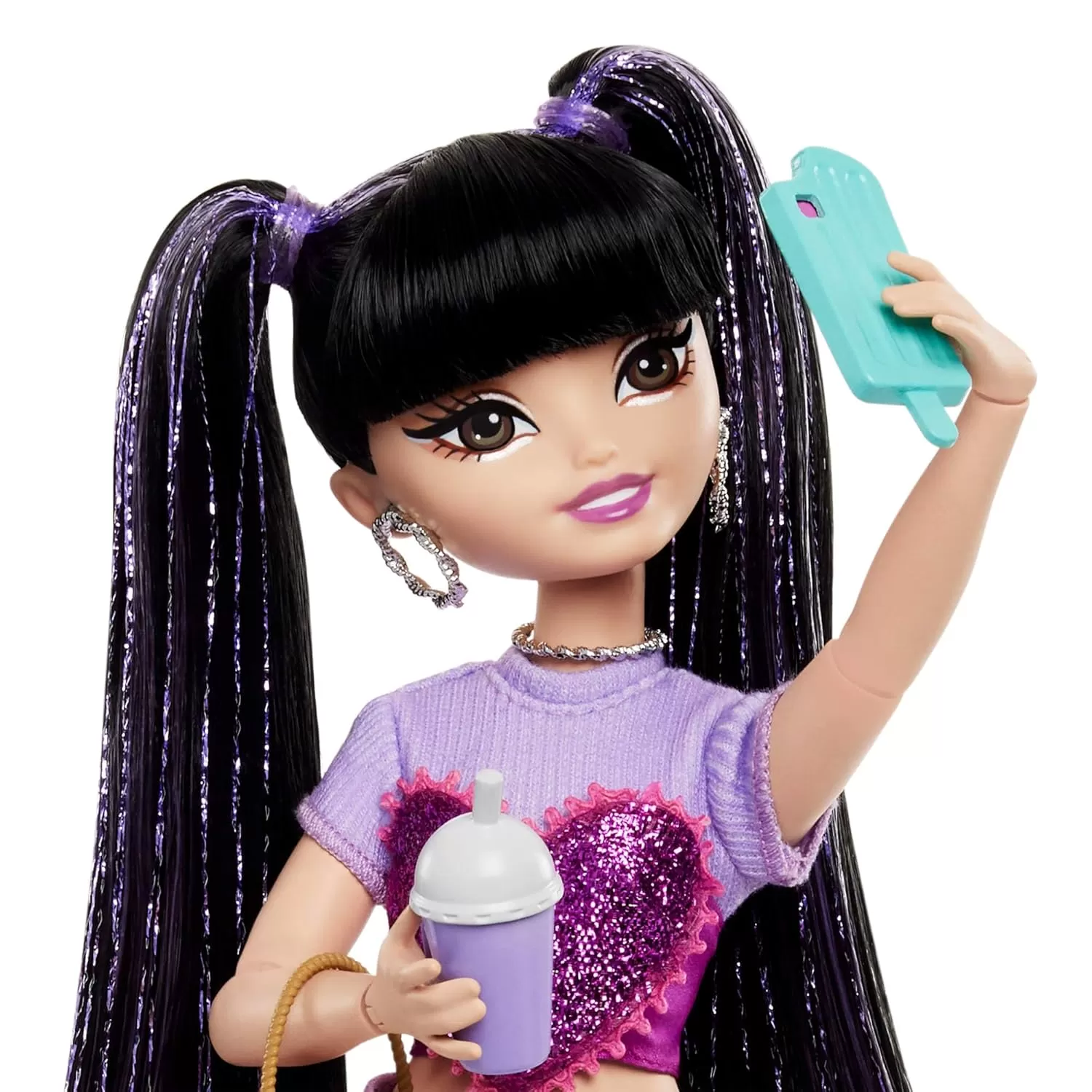 imageBarbie Dream Besties Doll ampamp Accessories Playset Brooklyn Posable Fashion Doll with Long Black Hair 9 MusicThemed PiecesRenee