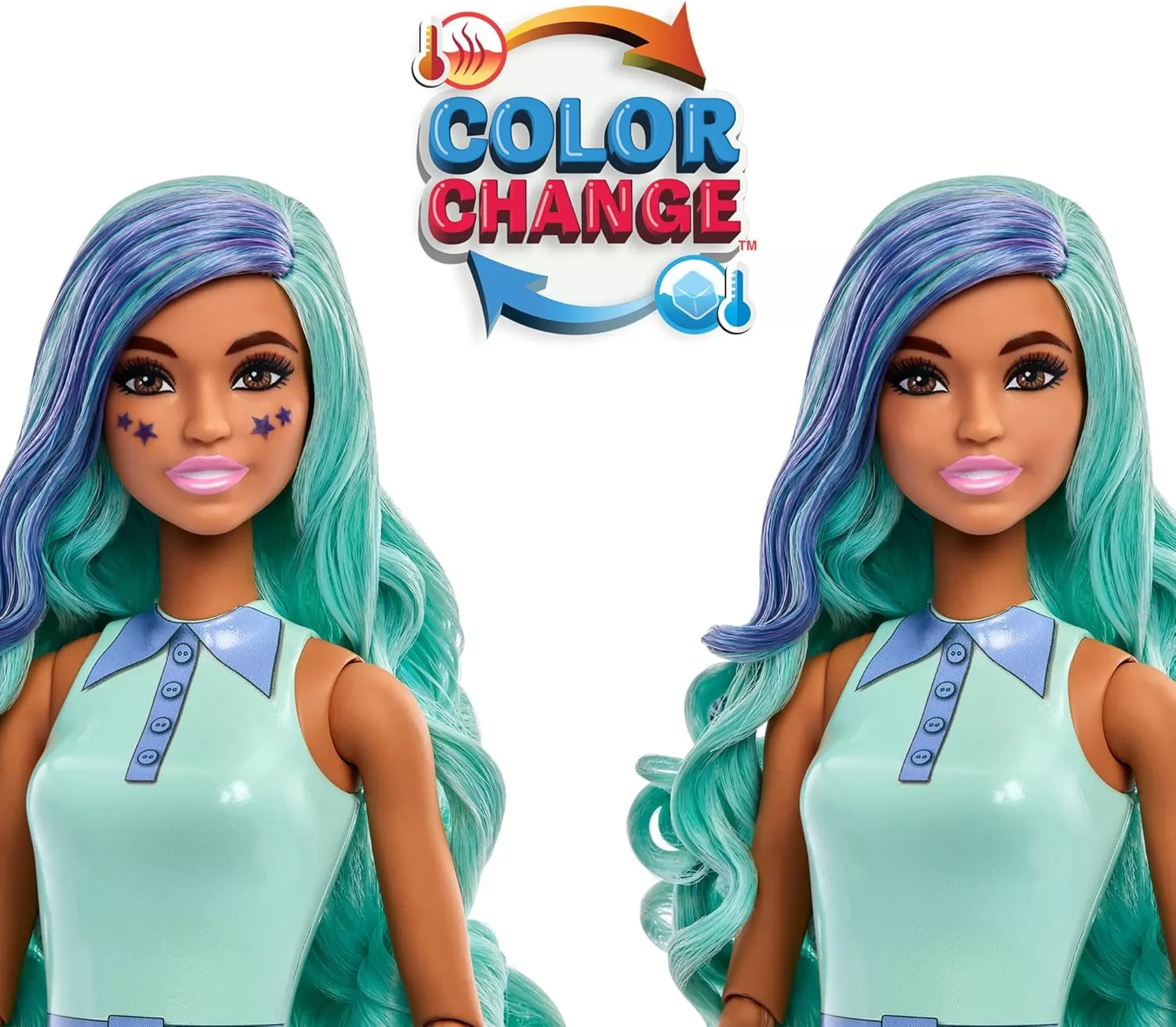 imageBarbie Pop Reveal Bubble Tea Series Doll ampamp Accessories with Fashion Doll ampamp Pet 8 Surprises Include Color Change Cup with Storage Styles May VaryGreen Tea