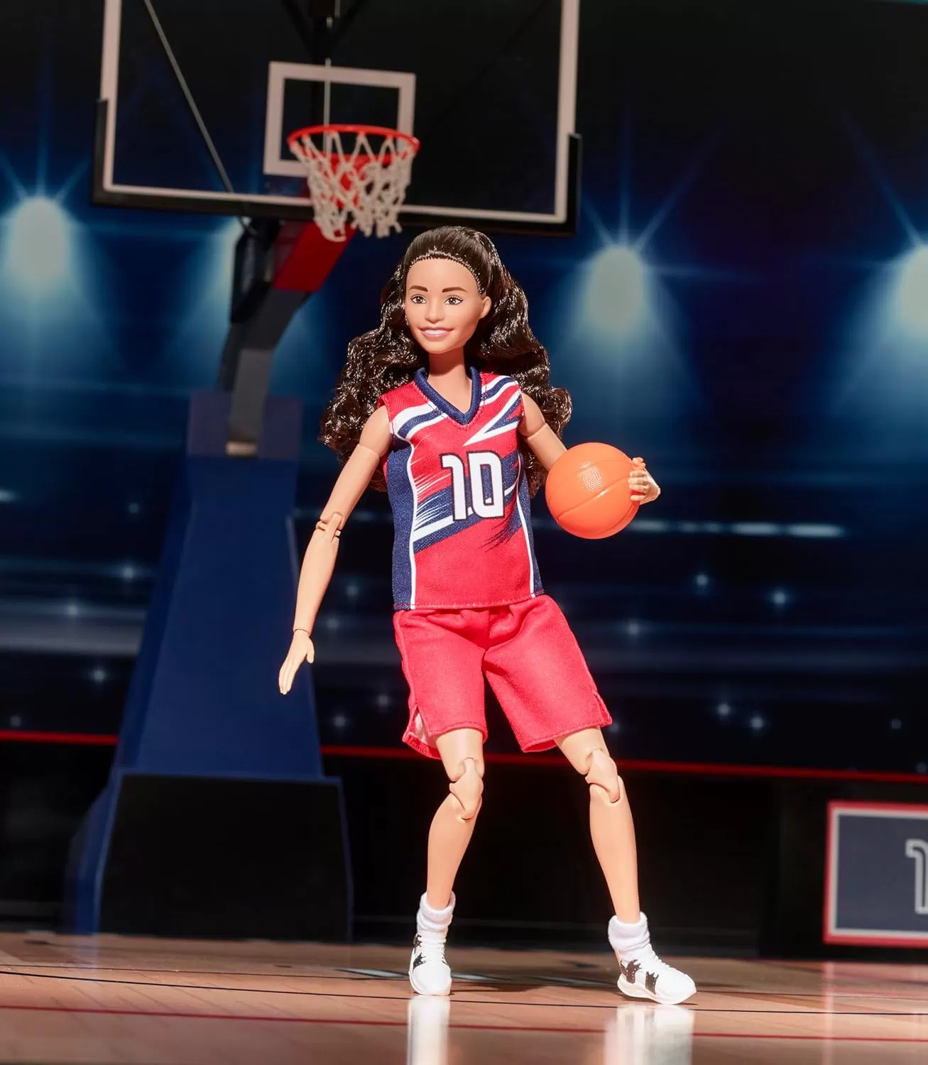 imageBarbie Signature Doll Sue Bird with No 10 Uniform Clothes ampamp Basketball Accessory