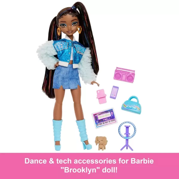 imageBarbie Dream Besties Doll ampamp Accessories Playset Brooklyn Posable Fashion Doll with Long Black Hair 9 MusicThemed PiecesBrooklyn
