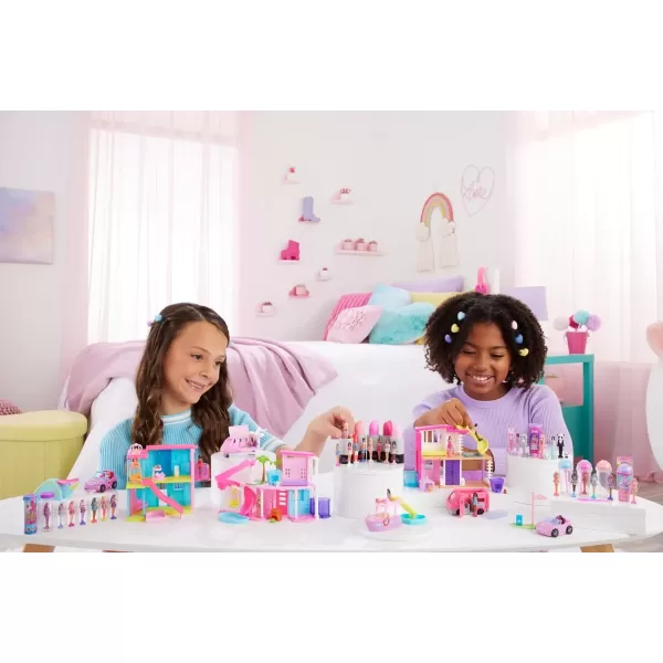 imageBarbie Mini BarbieLand Doll House Sets Mini Dreamhouse with Surprise 15inch Doll Furniture ampamp Accessories Plus Elevator ampamp PoolHouse