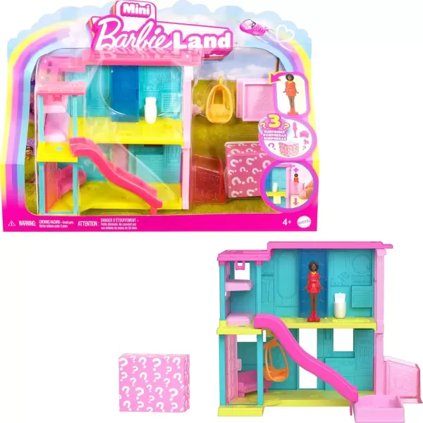 imageBarbie Mini BarbieLand Doll House Sets Mini Dreamhouse with Surprise 15inch Doll Furniture ampamp Accessories Plus Elevator ampamp PoolHouse