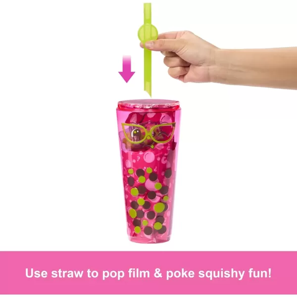 imageBarbie Pop Reveal Bubble Tea Series Doll ampamp Accessories with Fashion Doll ampamp Pet 8 Surprises Include Color Change Cup with Storage Styles May VaryBerry Bliss