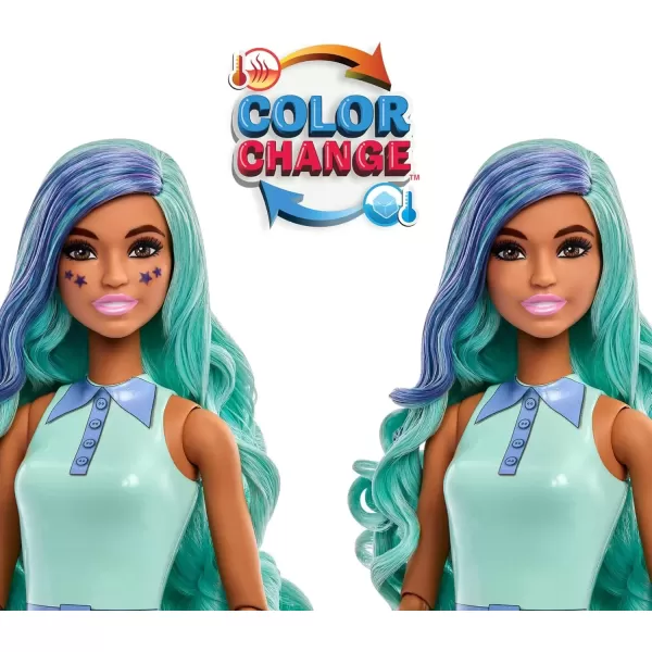 imageBarbie Pop Reveal Bubble Tea Series Doll ampamp Accessories with Fashion Doll ampamp Pet 8 Surprises Include Color Change Cup with Storage Styles May VaryGreen Tea