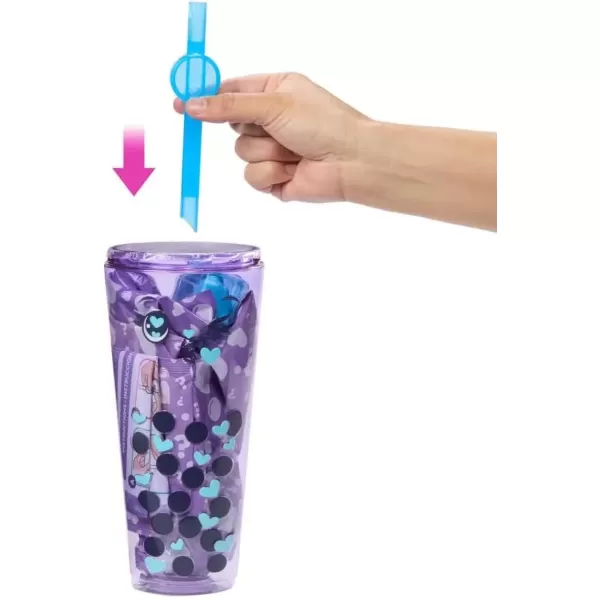 imageBarbie Pop Reveal Bubble Tea Series Doll ampamp Accessories with Fashion Doll ampamp Pet 8 Surprises Include Color Change Cup with Storage Styles May VaryTaro Milk