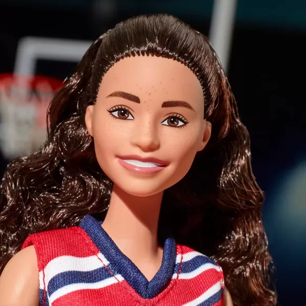 imageBarbie Signature Doll Sue Bird with No 10 Uniform Clothes ampamp Basketball Accessory