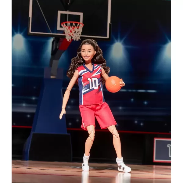 imageBarbie Signature Doll Sue Bird with No 10 Uniform Clothes ampamp Basketball Accessory