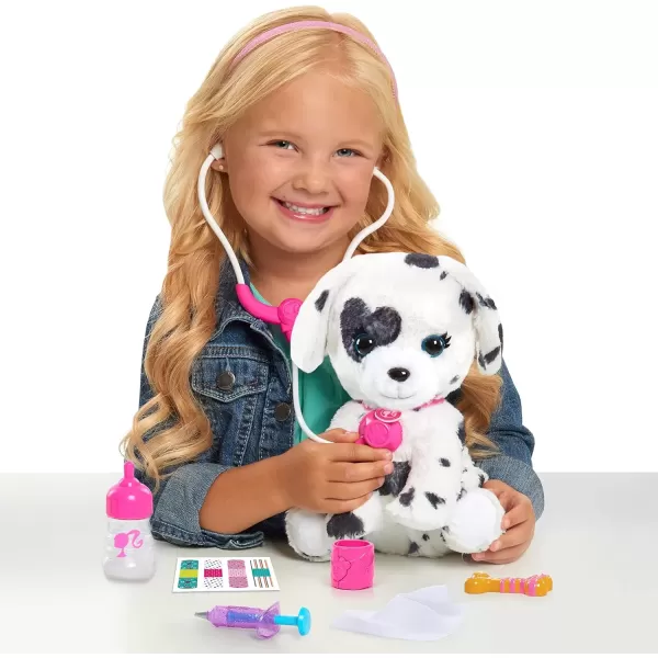 imageBarbie Hug ampamp Kiss Pet 9Piece Doctor Set with Dalmatian Puppy Lights and Sounds Pretend Play Kids Toys for Ages 3 Up by Just Play