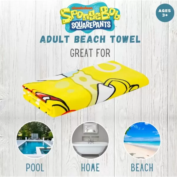 imageFranco Barbie Barbiecore Black ampamp White Striped Soft Cotton BathPoolBeach Towel 60 in x 30 in Official Licensed Barbie ProductSpongebob Squarepants