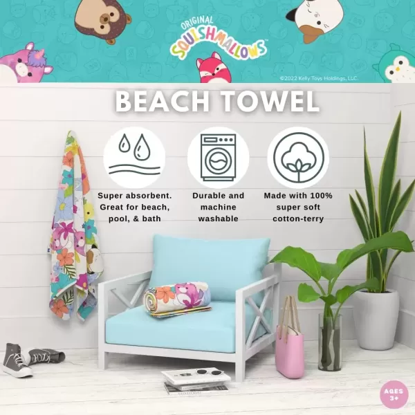 imageFranco Barbie Barbiecore Black ampamp White Striped Soft Cotton BathPoolBeach Towel 60 in x 30 in Official Licensed Barbie ProductSquishmallows  1