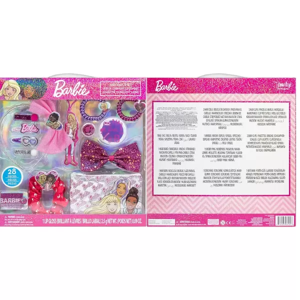 imageBarbie  Townley Girl Hair Accessories BoxGift Set for Kids GirlsAges 3 28 Pcs Including Hair Bow Headband Hair Clips Hair Pins and More for Parties Sleepovers and Makeovers