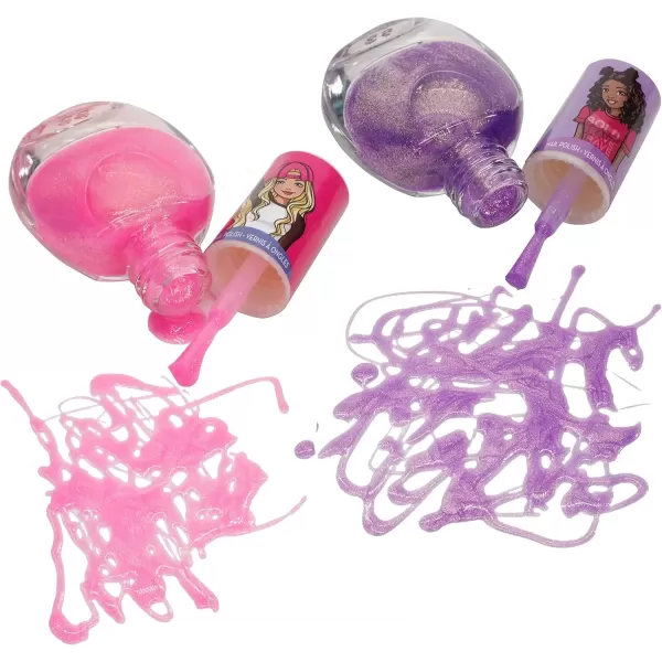 imageBarbie  Townley Girl NonToxic PeelOff Nail Polish Set with Nail Dryer for Girls Batteries Not Included Ages 3