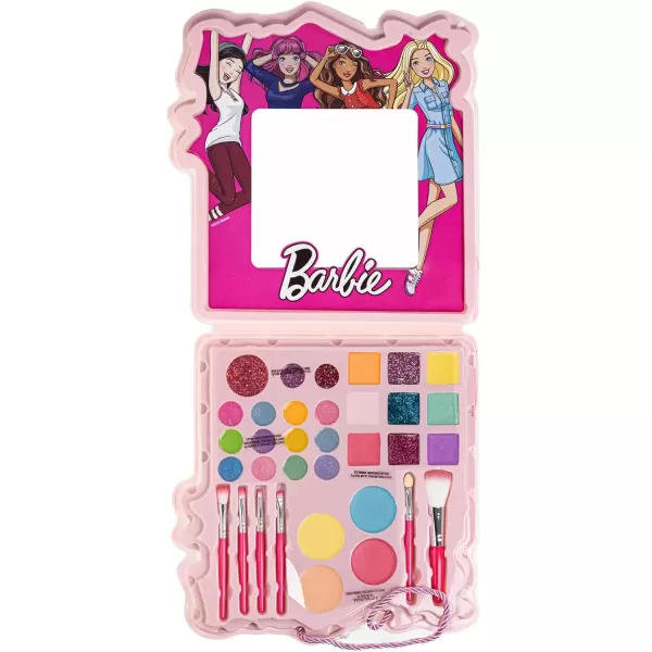 imageBarbie  Townley Girl Soft Case Vanity Set Includes Lip Gloss Face Shimmer Body Glitter Cheek Shimmer ampamp Accessories Ages 3 perfect for Parties Sleepovers ampamp MakeoversBarbie