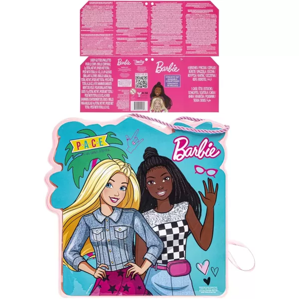 imageBarbie  Townley Girl Soft Case Vanity Set Includes Lip Gloss Face Shimmer Body Glitter Cheek Shimmer ampamp Accessories Ages 3 perfect for Parties Sleepovers ampamp MakeoversBarbie