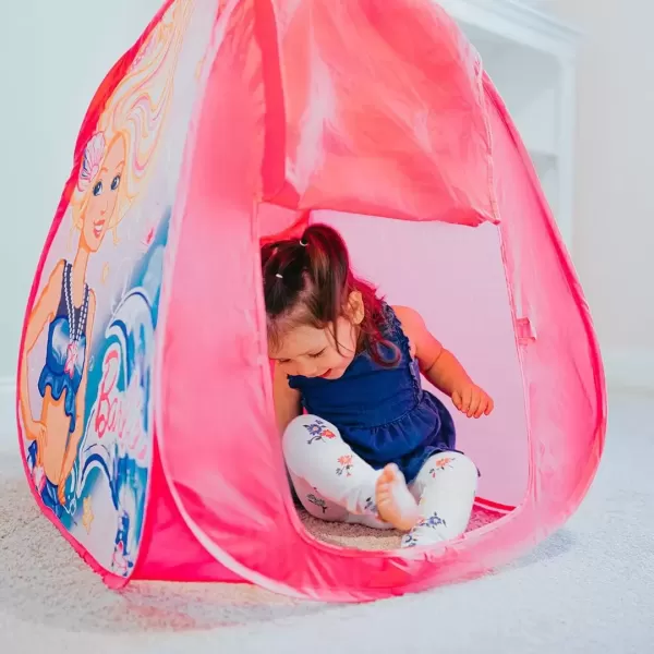 imageBarbie Dreamland Pop Up Play Tent  Pink Indoor Playhouse for Kids  Gift for Girls  Sunny Days Entertainment