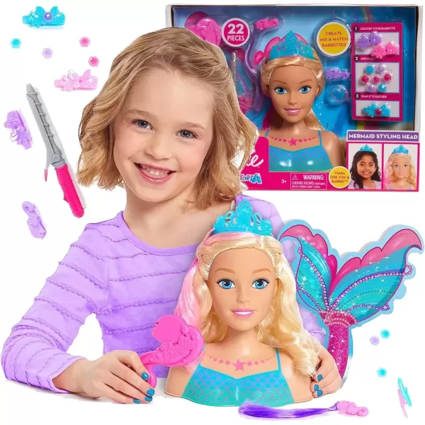 imageBarbie Dreamtopia Mermaid Styling Head 22 pieces Kids Toys for Ages 3 Up by Just Play