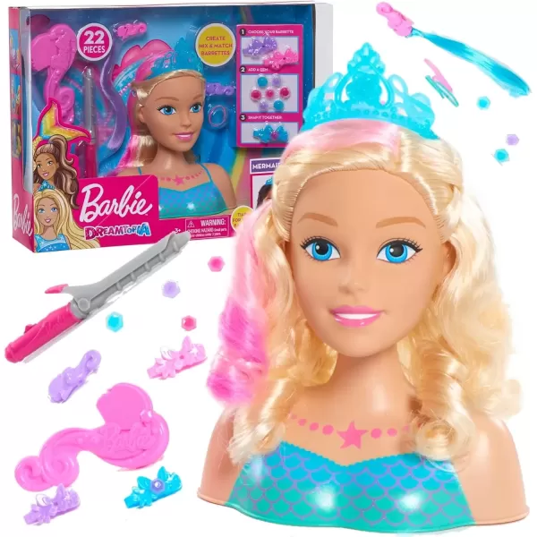 imageBarbie Dreamtopia Mermaid Styling Head 22 pieces Kids Toys for Ages 3 Up by Just Play