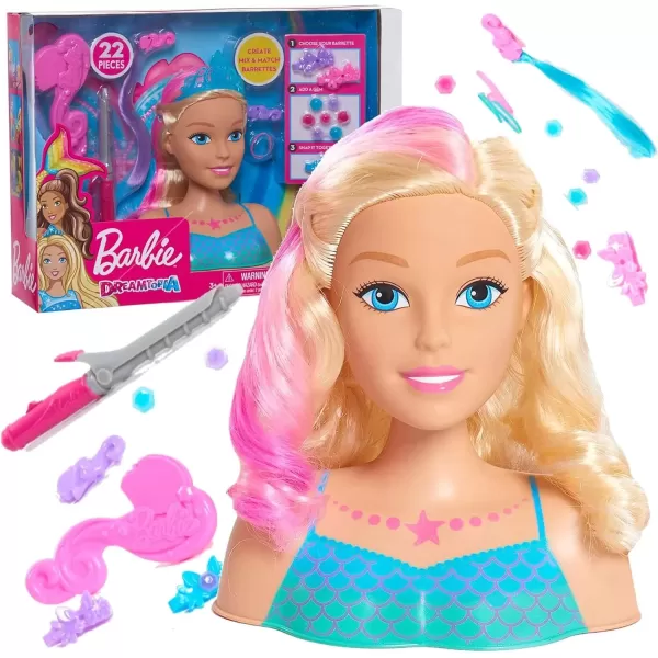 imageBarbie Dreamtopia Mermaid Styling Head 22 pieces Kids Toys for Ages 3 Up by Just Play