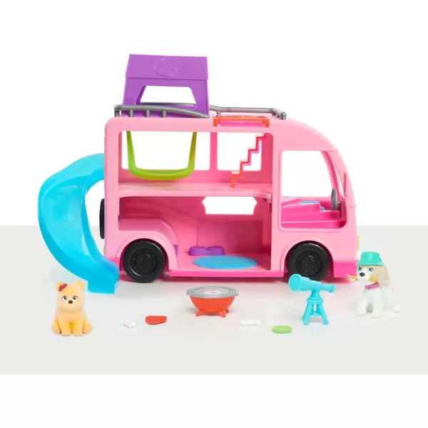 imageBarbie Pet Camper Playset with Pair of 15inch Pet Figures 11pieces Toy Figures and Playset Kids Toys for Ages 3 Up by Just Play