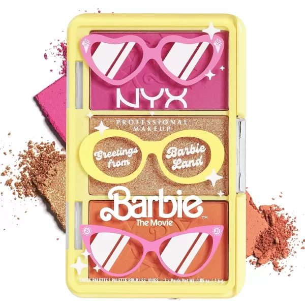 imageNYX PROFESSIONAL MAKEUP BARBIE Mini Cheek Palette  Greeting From BARBIE Land