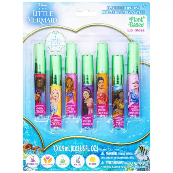 imageTownley Girl Barbie 7 pcs Kids Lip Gloss Set  Vegan Girls Makeup for Ages 3The Little Mermaid