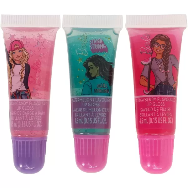 imageTownley Girl Barbie Coin Purse and PlantBased Lip Gloss Set Cute Pouch Wallet Small Money Bag Toy Ages 3 and Up015 Fl Oz Pack of 1