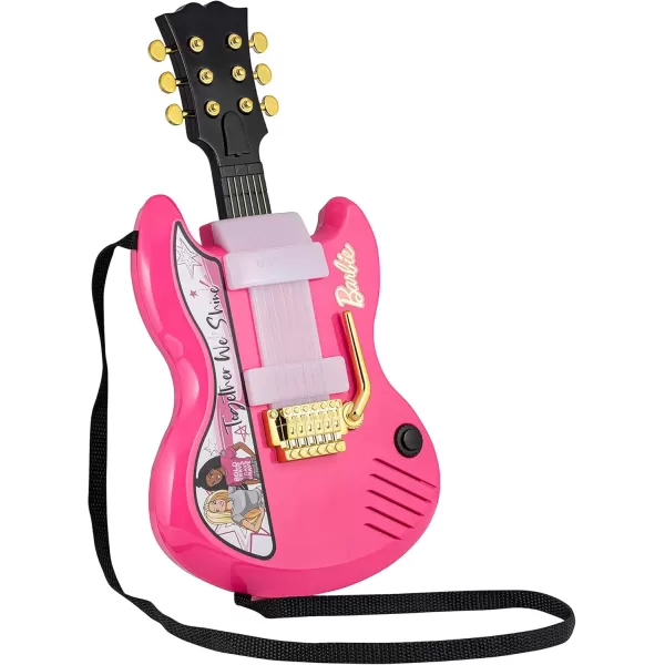 imageeKids Barbie Kids Guitar with Builtin Music and Whammy Bar Musical Toy Guitar for Fans of Barbie Toys for Girls