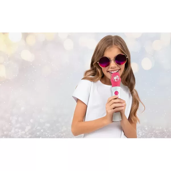 imageekids Barbie Toy Microphone for Kids Musical Toy for Girls with Builtin Songs Kids Microphone Designed for Ages 3 and Up