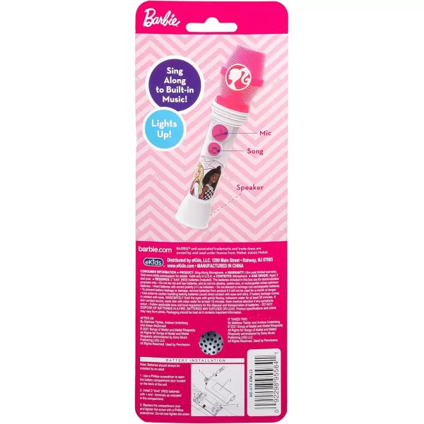 imageekids Barbie Toy Microphone for Kids Musical Toy for Girls with Builtin Songs Kids Microphone Designed for Ages 3 and Up