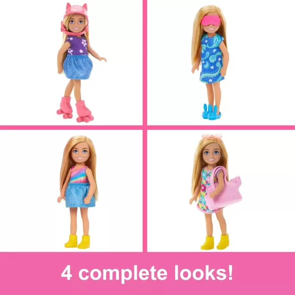 imageBarbie Chelsea Doll ampamp Closet Toy Playset with 15 Pieces Clothes ampamp Accessories Included Foldable Set for OnTheGo Play ampamp Storage