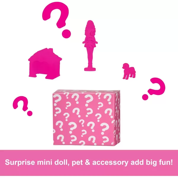 imageBarbie Mini BarbieLand Doll House Sets Mini Dreamhouse with Surprise 15inch Doll Furniture ampamp Accessories Plus Elevator ampamp Pool