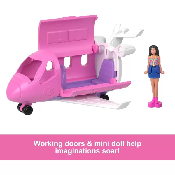 imageBarbie Mini BarbieLand Doll ampamp Toy Vehicle Set 15inch Doll ampamp DreamPlane with Working Doors ampamp ColorChange Surprise