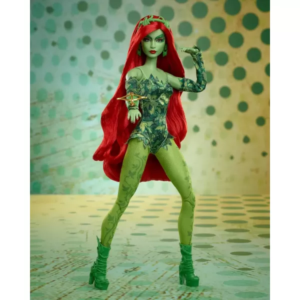 imageBarbie Signature Poison Ivy Collector Doll with Posable Body Iconic Outfit ampamp Accessories DC Batman 85th Anniversary Collectible