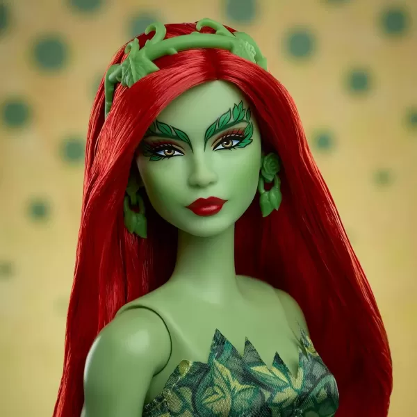 imageBarbie Signature Poison Ivy Collector Doll with Posable Body Iconic Outfit ampamp Accessories DC Batman 85th Anniversary Collectible