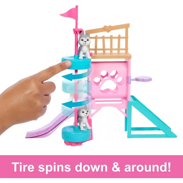 imageBarbie and Stacie to The Rescue Doll ampamp Playset Puppy Obstacle Course with Doll 3 Dog Figures ampamp 18 Accessories