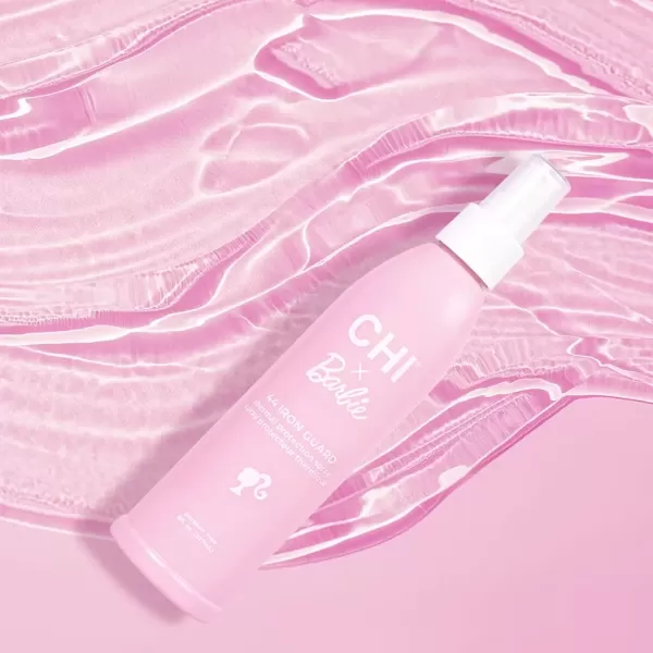 imageCHI x Barbie 44 Iron Guard Thermal Protection Spray Nourishing Formula Helps Resist Heat Damage To Hair ampamp Tame Frizz Barbie Inspired Design 8 OzThermal Protection Spray