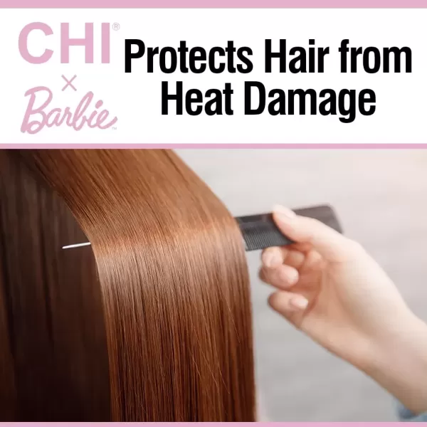 imageCHI x Barbie 44 Iron Guard Thermal Protection Spray Nourishing Formula Helps Resist Heat Damage To Hair ampamp Tame Frizz Barbie Inspired Design 8 OzThermal Protection Spray