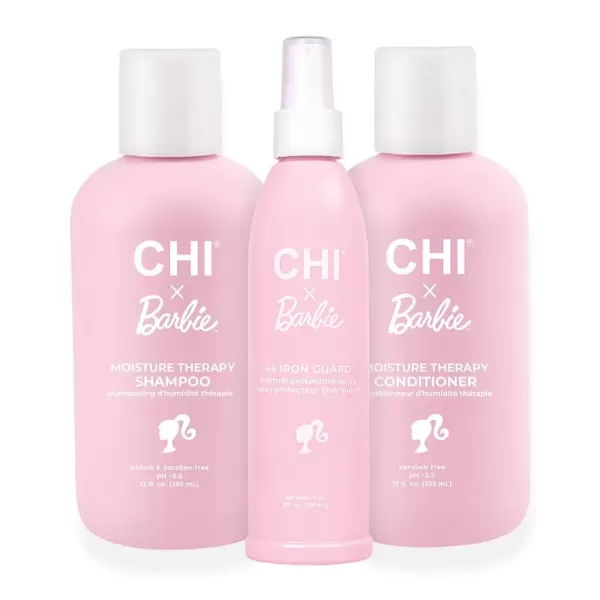 imageCHI x Barbie Dream Pink Kit Includes 12 Oz Moisture Therapy Shampoo 12 Oz Moisture Therapy Conditioner ampamp 8 Oz Thermal Heat Protectant 3 Products