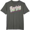 imageBarbie  Stacked Logo TShirtAsphalt Grey