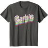 imageBarbie  Stacked Logo TShirtAsphalt Grey