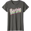 imageBarbie  Stacked Logo TShirtAsphalt Grey