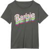 imageBarbie  Stacked Logo TShirtAsphalt Grey