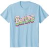 imageBarbie  Stacked Logo TShirtBaby Blue